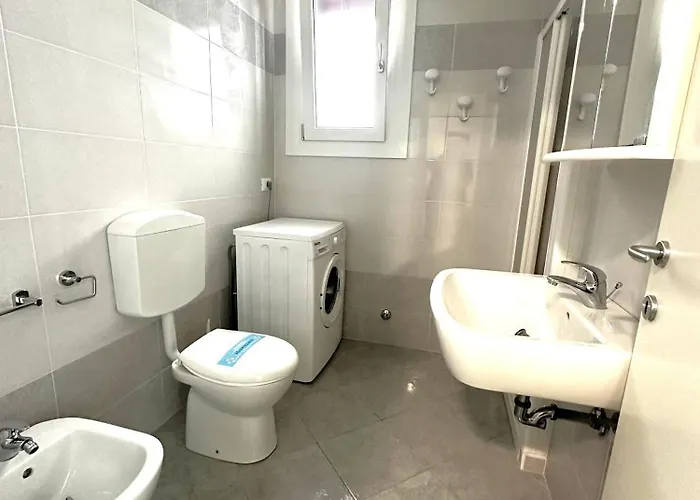 With Garden And Pool Access In * Bibione